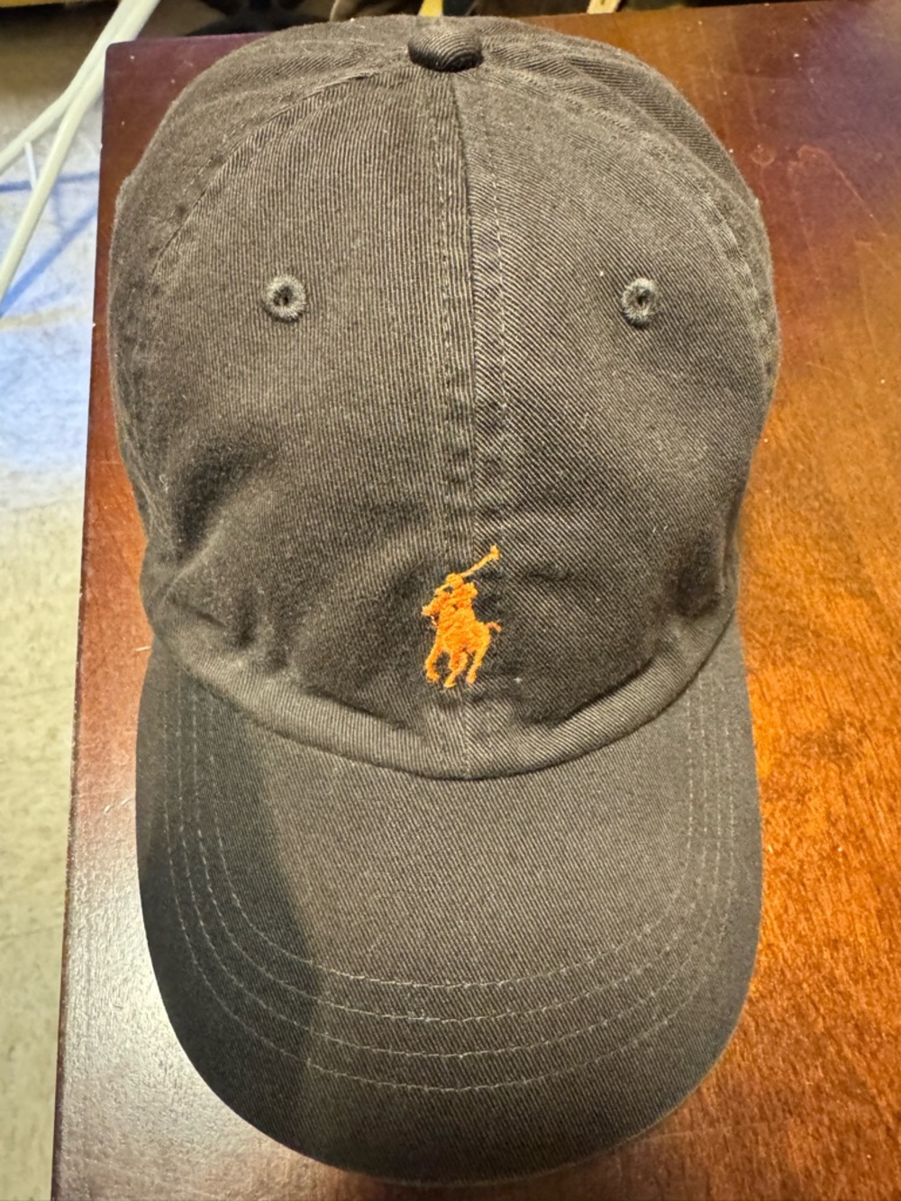 Polo by Ralph Lauren Baseball Cap with Orange Pony Logo
